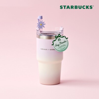 STARBUCKS Korea 2024 Thanks Flower Stanley Quencher Tumbler 591ml