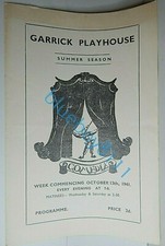 Garrick Playhouse Altrincham Oct 13th 1941 programme " Payment Deferred  "