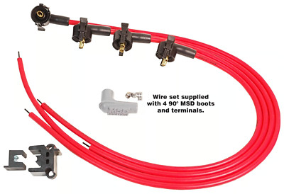 MSD 8.5mm Super Conductor Spark Plug Wire Set For 4 Cylinder Midget 31689