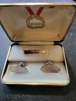 Set De Boutons De Manchette (cufflinks) Et Pince à Cravate Vintage - Couleur Argenté - Motif Boucle Infinie - Pour Homme