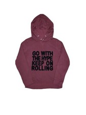 H M Kids 6-8Y Youth Pullover Burgandy Hoodie Shirt