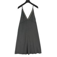 Mango MNG Women Grey Tank Top Maxi Dress Size S