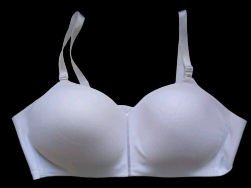 Warners Bra 42C Blissful Benefits Wire Free White Wireless Soft!!! EUC - Picture 2 of 5