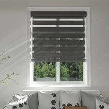 Changshade Cordless Zebra Blinds for Windows Free-Stop Roller Window Shadesʌ