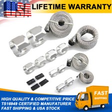 Sliver Hose Cover Sleeve Braided Stainless Steel Vacuum Fuel Radiator Oil Line