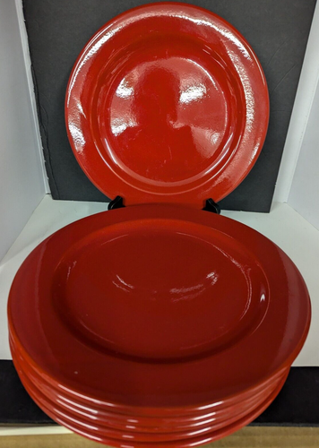 Waechtersbach Fun Factory 6er Set Kirschrot Speiseteller 11" Spanien