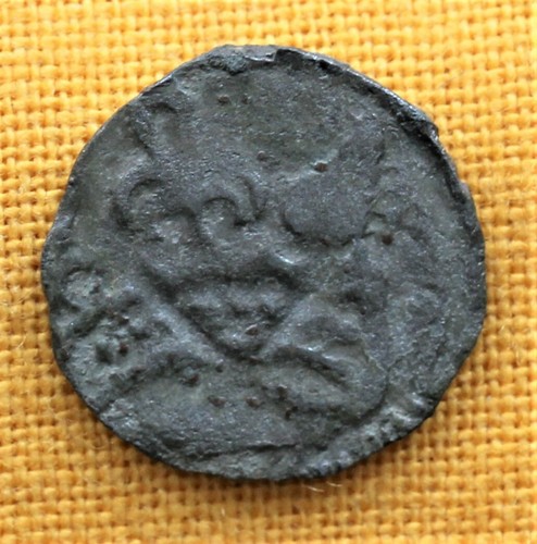 MEDIEVAL BRONZE TEMPLAR COIN, 14. CENTURY - Picture 2 of 2