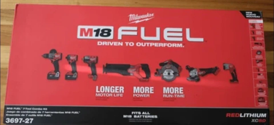 milwaukee 3697-27 m18 fuel 7-tool combo kit
