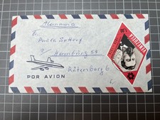 Par avion. Venezuela, Valencia to Germany, Hamburg. tc1743
