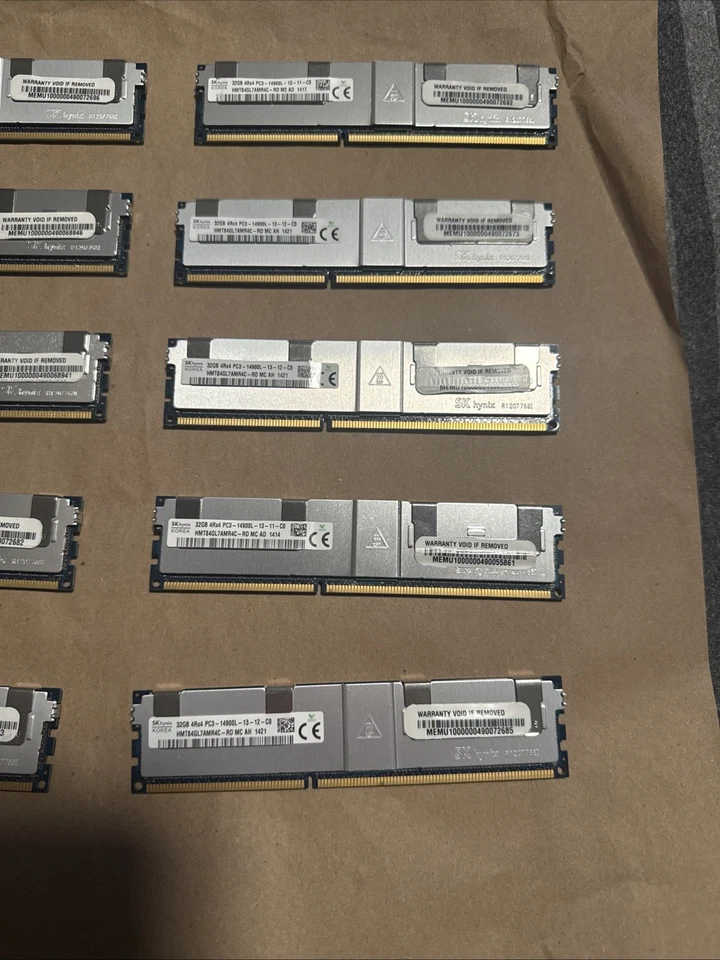 Lot-10 Sk Hynix 32GB 4Rx4 PC3- 14900L -13-12-C0 HMT84GL7AMR4C-RD MC AH - Image 2 of 4