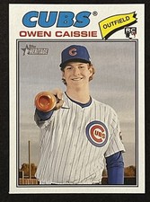 2026 Topps Heritage #88 Owen Caissie  Miami Marlins  Chicago Cubs RC . 9.0