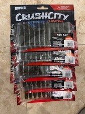 LOT OF 5 Packs Of Rapala Crush City Customs 3” NED BLT  GREEN PUMPKIN
