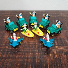 1988 McDonald's Mac Tonight Moon Man Happy Meal Toy Lot 9 Vehicles Figures Vtg