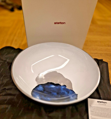 STELTON Schale 'Stockholm Aquatic Platin' 30 cm - BERNADOTTE & KYLBERG - NEU
