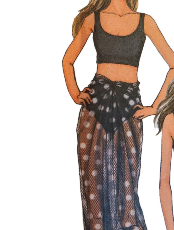  Misses Swim Suit, Wrap, Cover Up Butterick 4526 Pattern Plus Size 14-20 NEW FF - Image 3 of 4