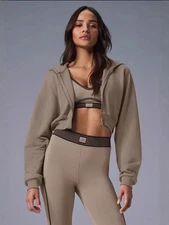 AIo Kendou's Cropped Sport Fashion Short Zipper Hoodie Loose Cardigan Sweatshirt