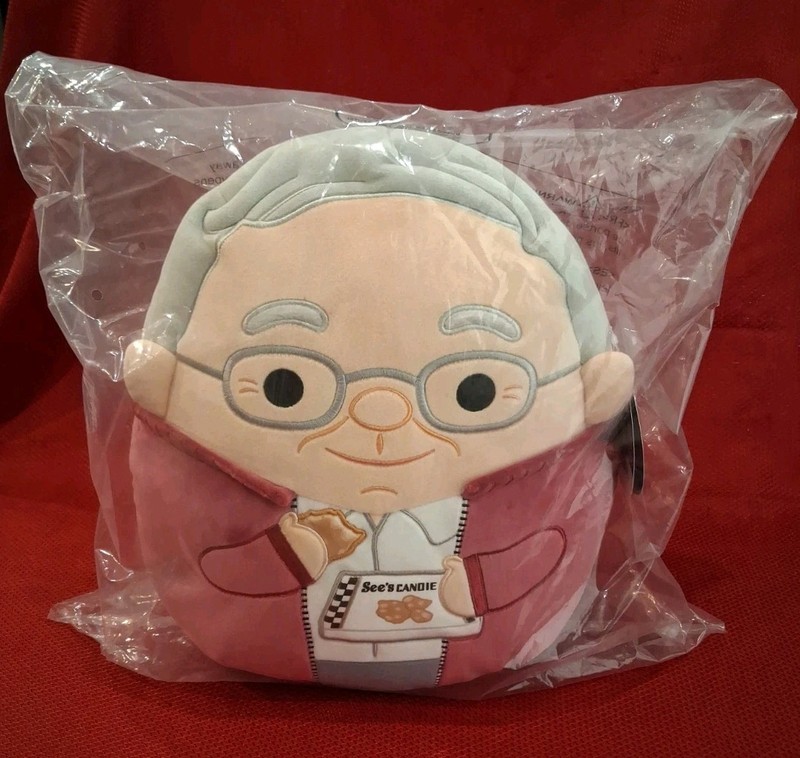 2026 Berkshire Hathaway 12” Charlie Munger See’s Candie Squishmallow NIB