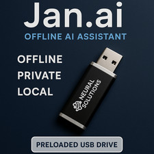 Neural Solutions Jan.ai Offline AI Assistant USB Run Local ChatGPT Alternative