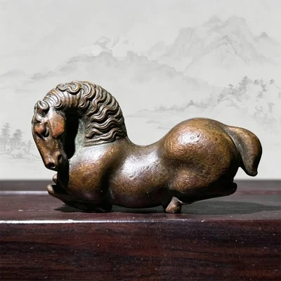 中国古董黄铜马摆件及半身像| eBay