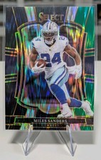 2025 Panini Select - Premier Level Miles Sanders #198 Black & Green Shock Prizm