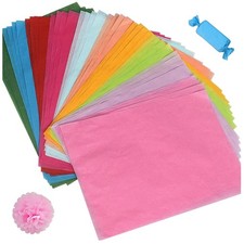 100 Blatt Seidenpapier A4 f&uuml;r Geschenke und kreative Bastelideen in 10 Farben