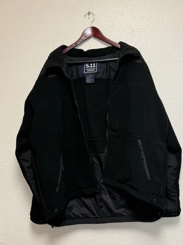 5.11 Tactical Series Black Fleece Full Zip Jacket w/ Zipped Pockets XL 109614 image 2