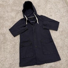 Vintage J.Crew Hooded Utility Jacket  Navy Blue  Small