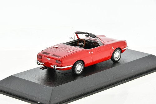 FIAT 850 Sport Spider Red 1968 1/43 MINICHAMPS 400121230 - Picture 3 of 5