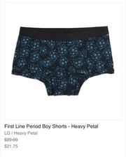 First Line Period Boy shorts Tomboyx L
