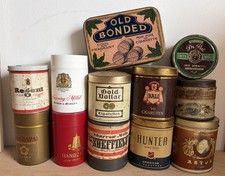 12 leere Zigaretten Tabak Dosen alt gebunden Dr Pat Regent Astor Bali Hunter