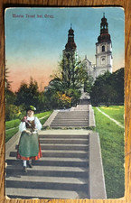 AK.  STEIERMARK " MARIA TROST bei GRAZ - Frau in Tracht ! "