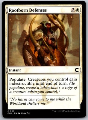 Rootborn Defenses 71 C Ravnica: Clue Edition Magic: The Gathering NM