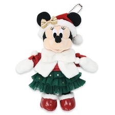 Tokyo Disney Resort Mickey & Friends Minnie plush badge Christmas 2025【US STOCK】