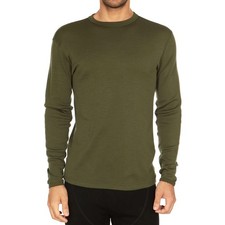 Men's Wool Thermal Top Midweight Base Layer - 100 Merino Wool