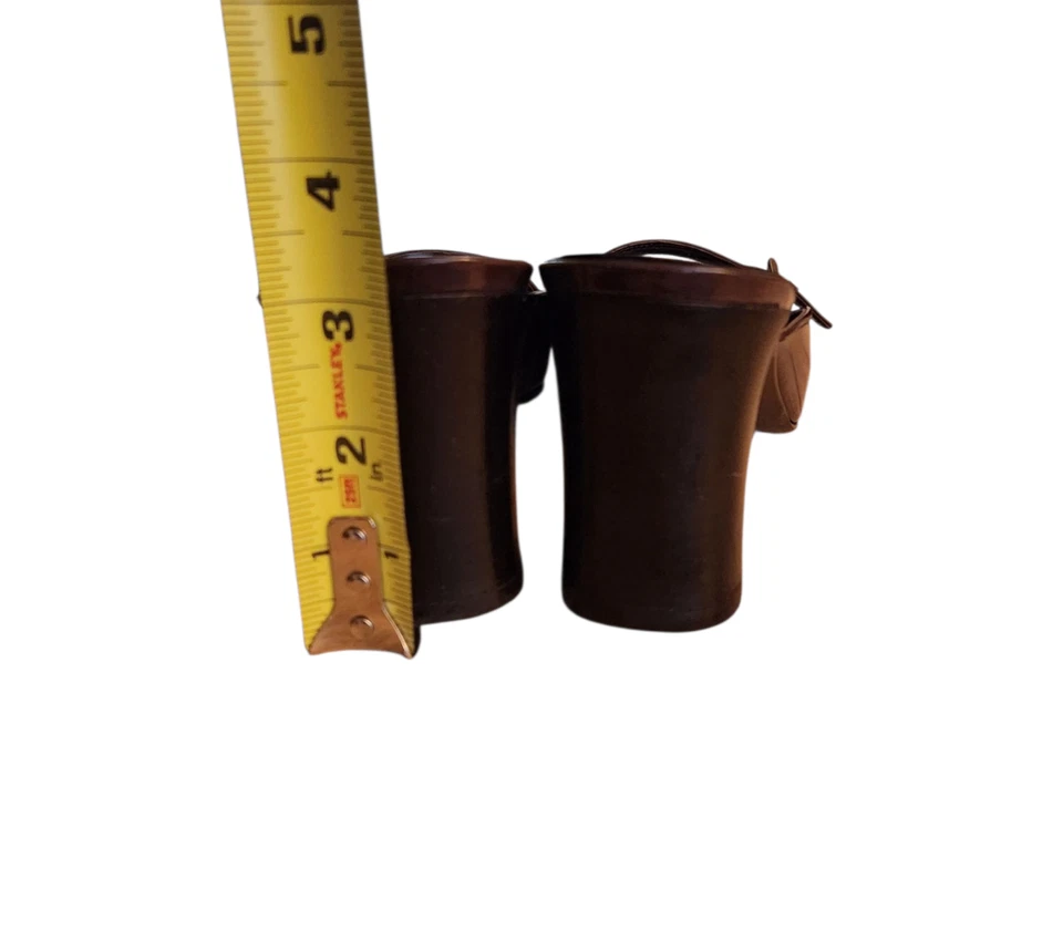 Via Spiga Tacones Mula Cuero Marrón 3" Tacón Bloque Talla 8M Foto 3 de 4