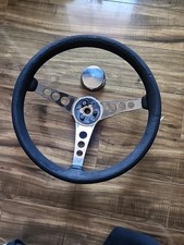 Vintage 14 Inch The 500 Superior Performance Car Steering Wheel With Horn Button