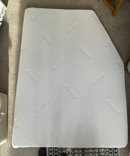Duralay fixed bed caravan Mattress Topper White
