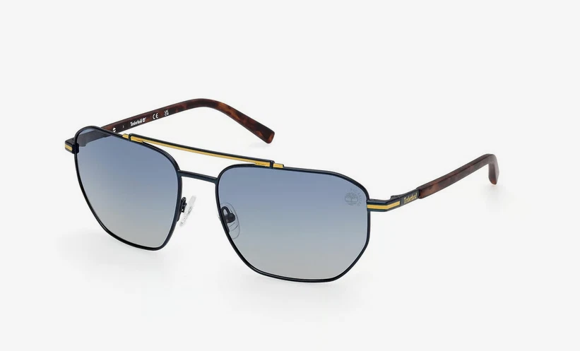 Timberland Polarized Smoke Navigator Men's Sunglasses TB00038 91D 60