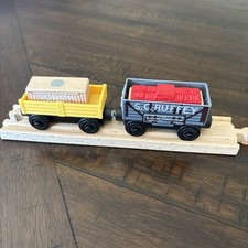 Thomas Friends Wooden Railway Train SC Ruffey Exploding Troublesome Truck Lot