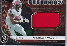 2020 Panini Elements Ke Shawn Vaughn Frequency /99 Bucs Football Card