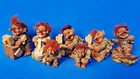 BUNDLE OF OLD TROLL FIGURES DISPLAY FIGURE 25CM VINTAGE DOLL GNOME 10 - 15CM