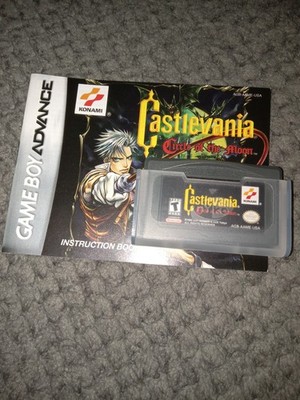 Castlevania Circle of the Moon GBA With Manual Tested working