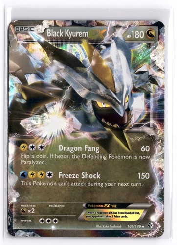 Black Kyurem EX 101/149 Boundaries Crossed Ultra Rare Holo
