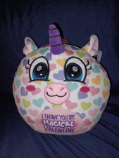 Plush N Play Unicorn 8" I Think You're Magical Valentine Embroidered Soft...
