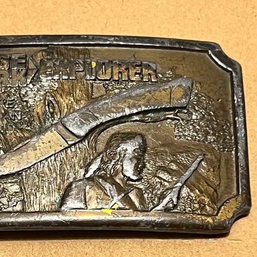 Vintage Edge Mark Explorer Belt Buckle Gutmann Cutlery 1977 Advertising Promo - Picture 7 of 13
