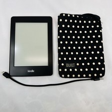 Amazon Kindle Paperwhite 6th Gen DP75SDI 4GB Wi-Fi 6" Black Case Cord Bundle
