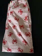 Vineyard Vines Shep Ian Red Crab Seersucker Boys Pants 7