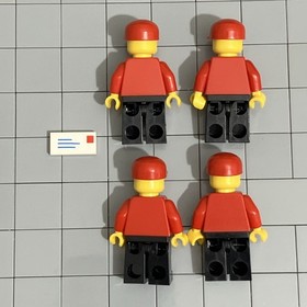 LEGO City: Mail Van (7731) Lot Of 4 Minifigures Minifigs C6 33