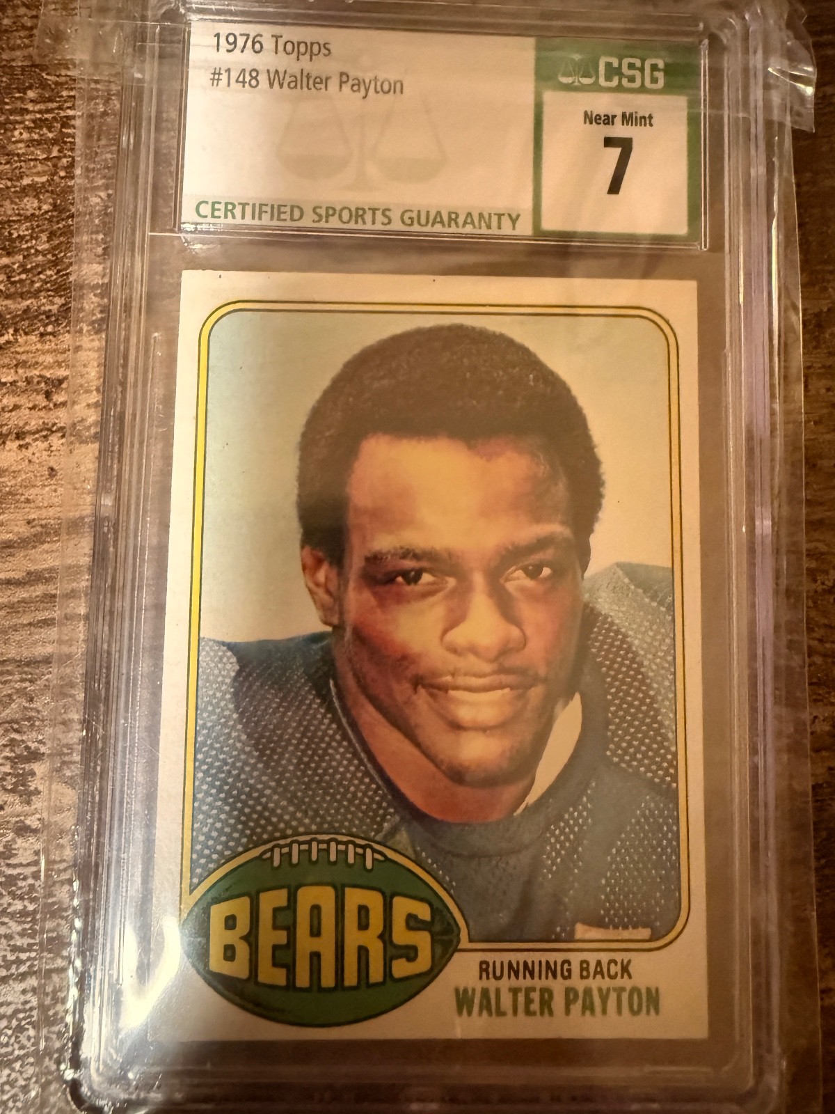 1976 Topps Walter Payton #148 (SGC 7.5) Bears Rookie (RC) Fresh Slab!