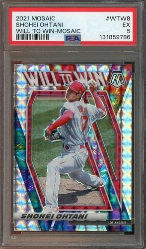 2021 Mosaic #WTW8 Shohei Ohtani EX PSA 5 Los Angeles Angels 9786